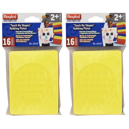 Roylco Teach Me Shapes - Rubbing Plate Shapes, PK32 R48230